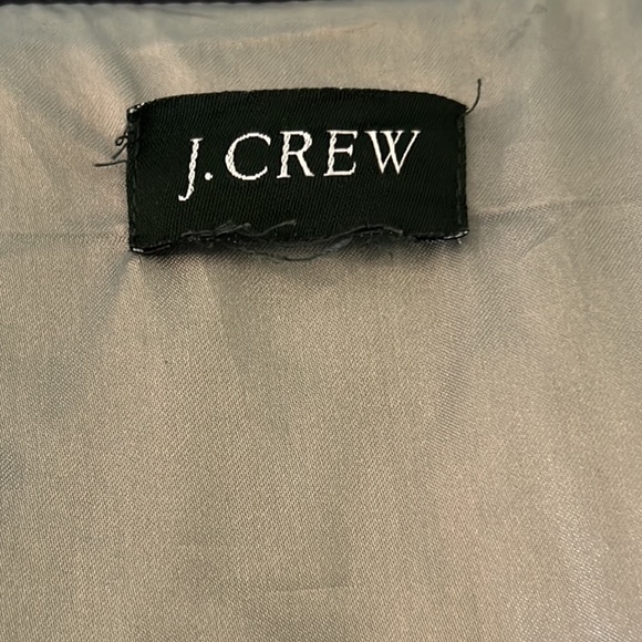 J. Crew Vintage Navy Blue Wool Cashmere Belted Longline Pea Coat Jacket - S - Picture 9 of 11